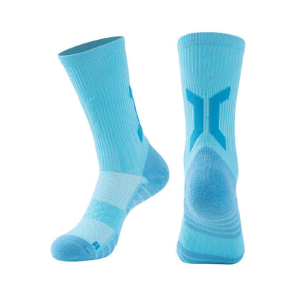 Atmungsaktive Sport-Kompressionssocken (5 Paar) - Blau - EU40-45 (US7-11) - image 3
