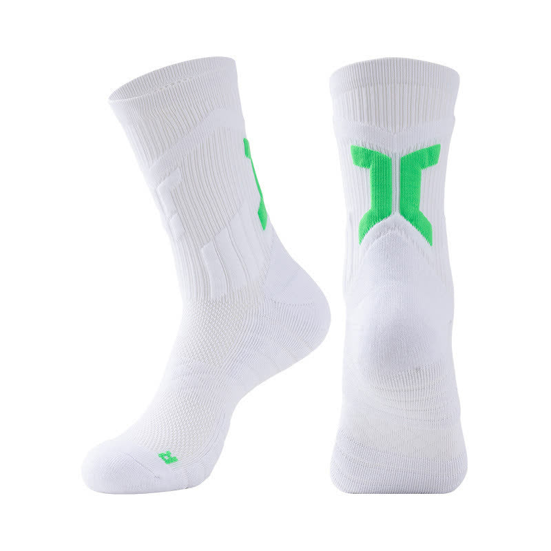 Atmungsaktive Sport-Kompressionssocken (5 Paar) - Weiß - EU40-45 (US7-11) - image 8