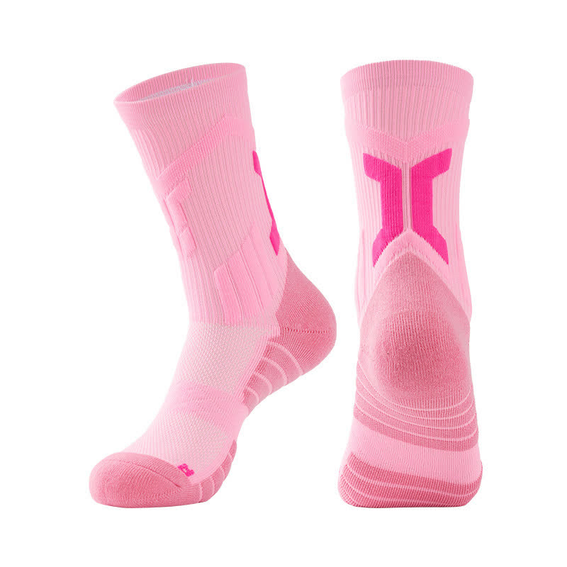 Atmungsaktive Sport-Kompressionssocken (5 Paar) - Rosa - EU40-45 (US7-11) - image 7