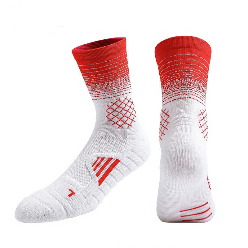 Gradient Sports Quarter Kompressionssocken (7 Paar) - Weiß&Rot - EU37-45 (US4-11) - image 9