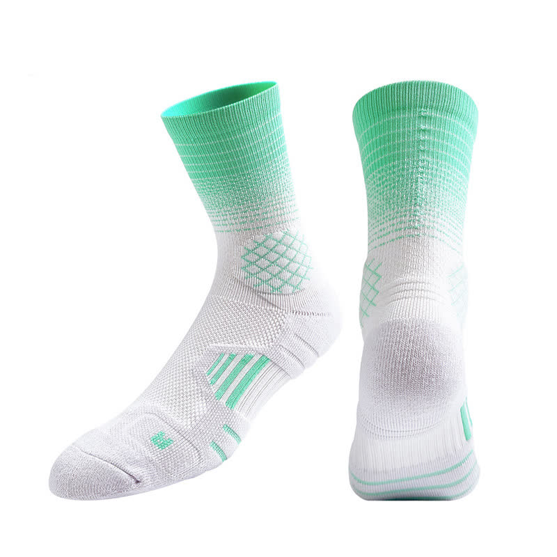 Gradient Sports Quarter Kompressionssocken (7 Paar) - Weiß&Grün - EU37-45 (US4-11) - image 8