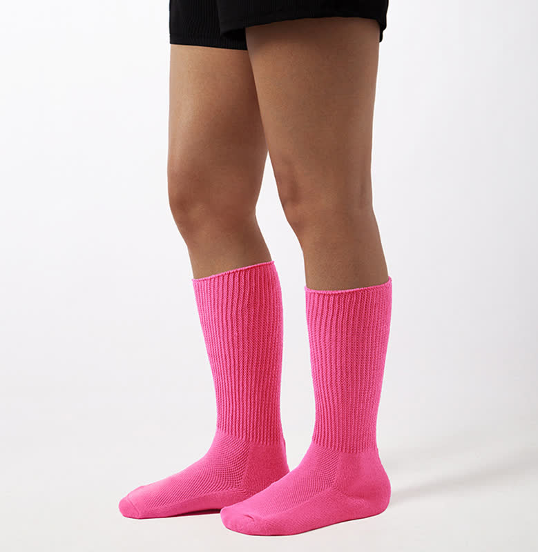Atmungsaktive Kniestrümpfe aus Mesh - Rose - EU36-40 (US3-7) - image 14