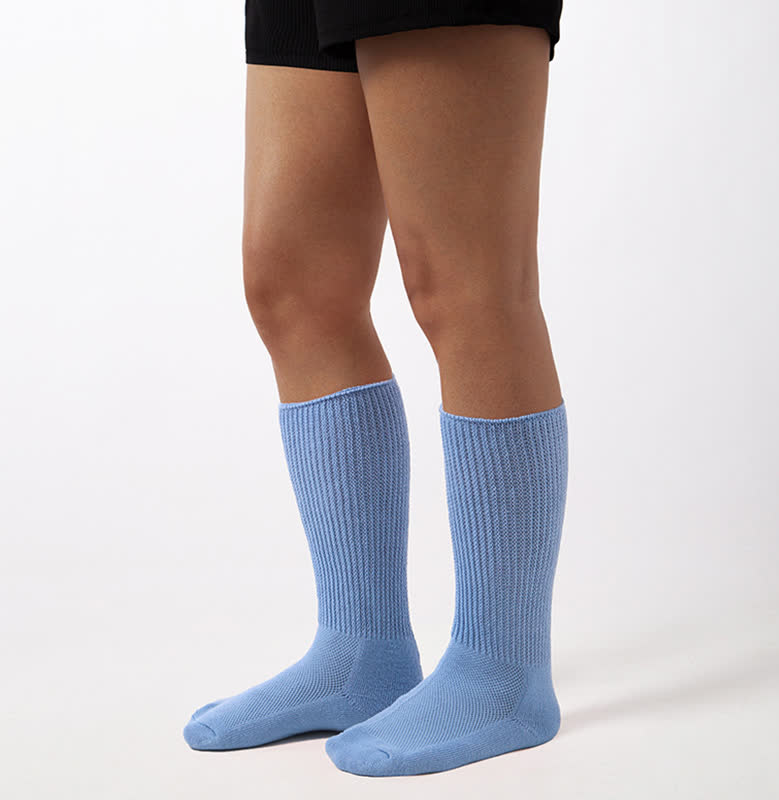Atmungsaktive Kniestrümpfe aus Mesh - Blau - EU36-40 (US3-7) - image 12