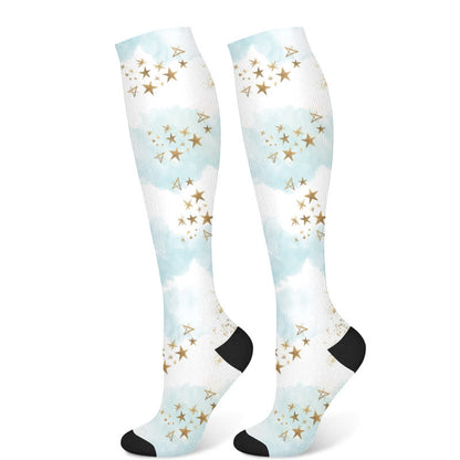 Dreamy Star Feder-Kompressionsstrümpfe (3 Paar) - Stern (1 Paar) - S/M - image 6