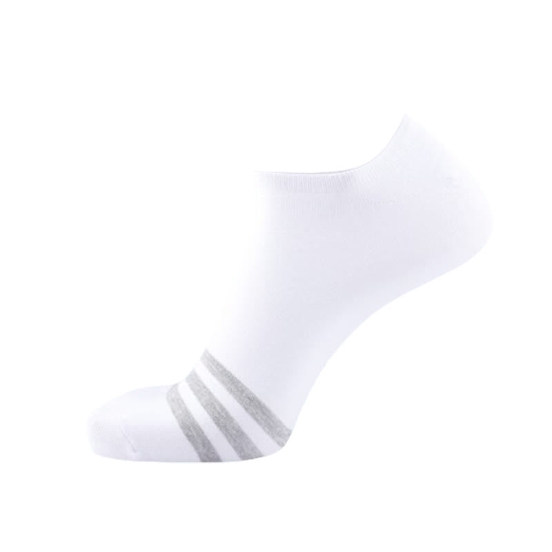 Bequeme, unsichtbare Socken aus Baumwolle (5 Paar) - Weiß - EU43-50 (US9-15) - image 3