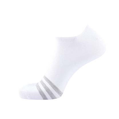 Bequeme, unsichtbare Socken aus Baumwolle (5 Paar) - Weiß - EU43-50 (US9-15) - image 3