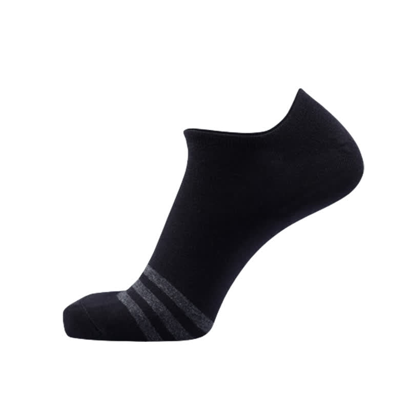 Bequeme, unsichtbare Socken aus Baumwolle (5 Paar) - Schwarz - EU43-50 (US9-15) - image 7