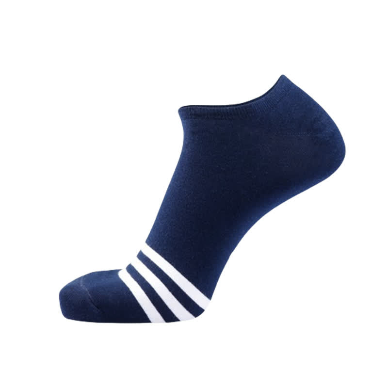 Bequeme, unsichtbare Socken aus Baumwolle (5 Paar) - Marineblau - EU43-50 (US9-15) - image 5