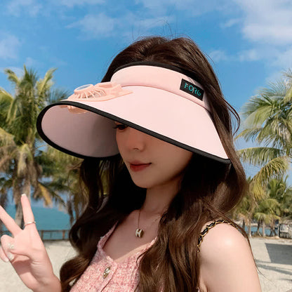 Wiederaufladbarer Outdoor-Ventilator-Visierhut (2 Packungen) - Rosa - Einheitsgröße - image 3