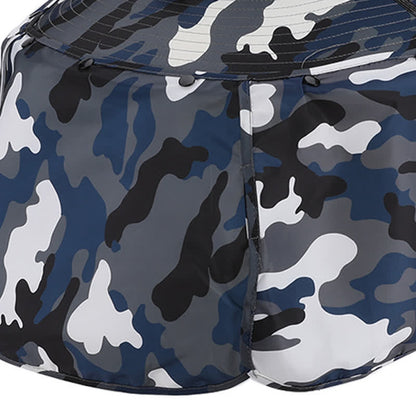 Camouflage-Bucket-Hut mit Nackenklappe und wiederaufladbarem Ventilator (2 Packungen) - image 8