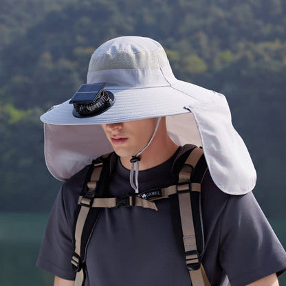 Outdoor-Wildhüte mit wiederaufladbarem Ventilator und Nackenschutz - image 10