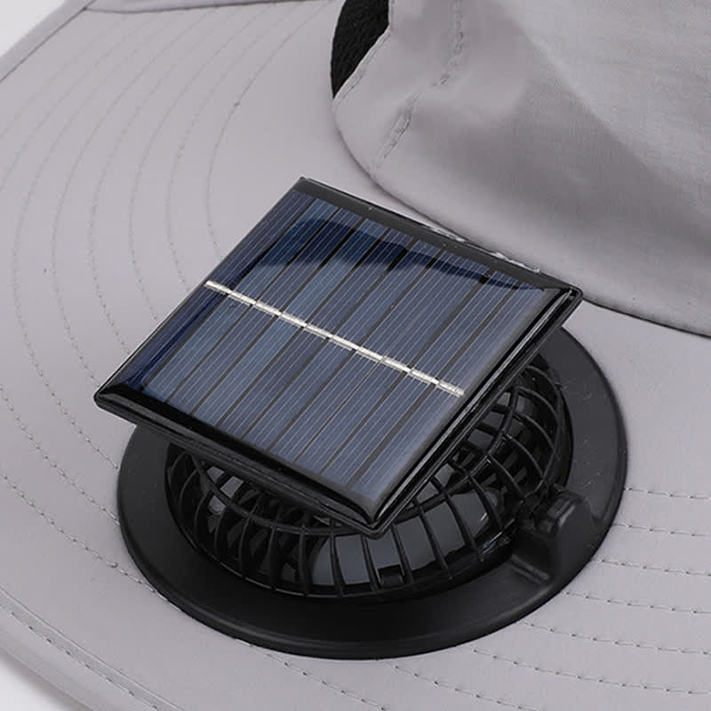 Wiederaufladbarer Outdoor-Ventilator, atmungsaktiver Bucket Hat - image 9