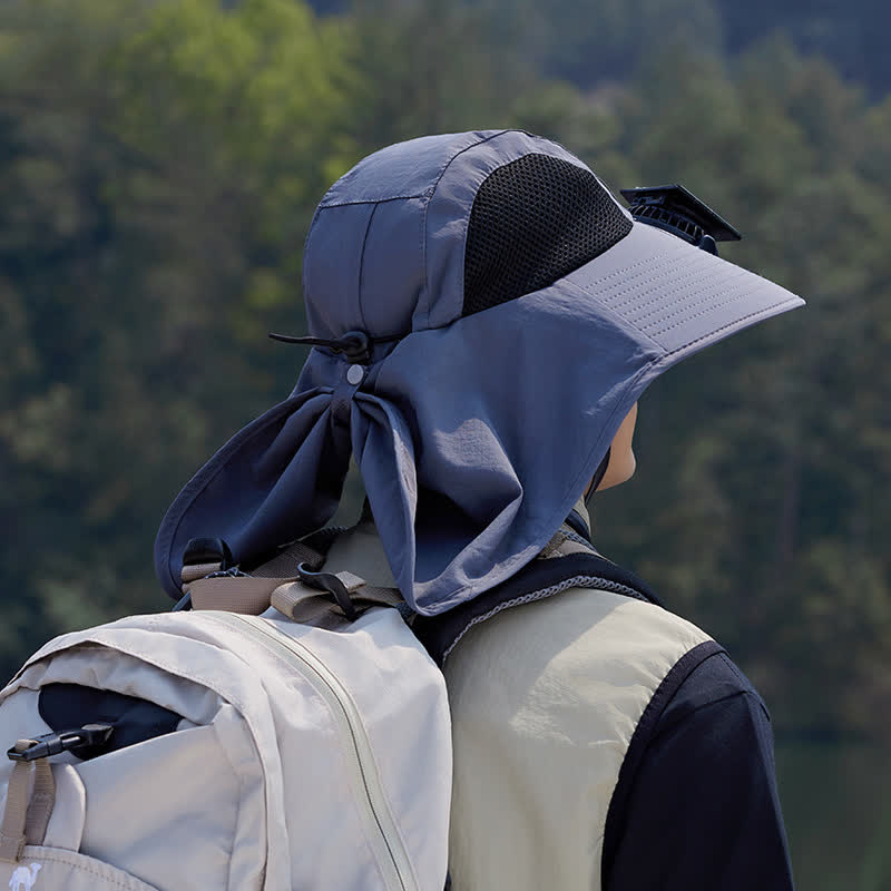 Wiederaufladbarer Outdoor-Ventilator, atmungsaktiver Fischerhut (2 Packungen) - image 2