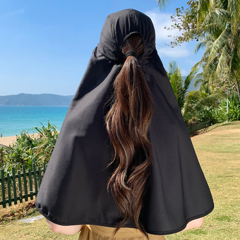 Wasserfester Sonnenhut mit breiter Krempe und Nackenklappe (2 Packungen) - image 1