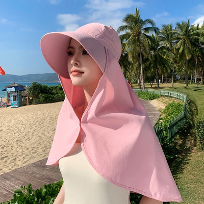 Wasserfester Sonnenhut mit breiter Krempe und Nackenklappe (2 Packungen) - Rosa - Einheitsgröße - image 6