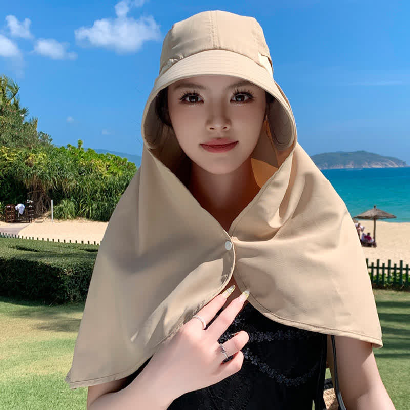 Wasserfester Sonnenhut mit breiter Krempe und Nackenklappe (2 Packungen) - image 8