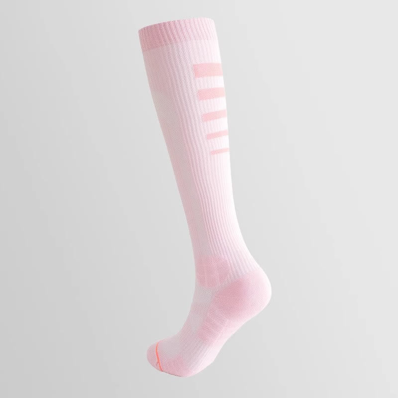 Kompressionskniestrümpfe mit unregelmäßigen Streifen (6 Paar) - Rosa - EU36-40 (US3-7) - image 7