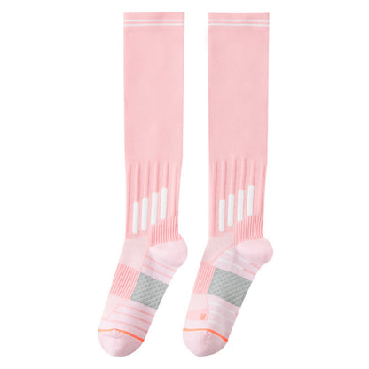 Sport-Kompressions-Kniestrümpfe mit Streifenmuster (6 Paar) - Rosa - EU36-40 (US3-7) - image 10