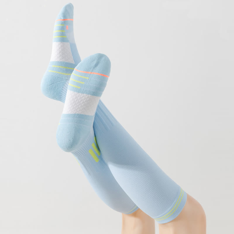 Sport-Kompressions-Kniestrümpfe mit Streifenmuster (6 Paar) - image 6