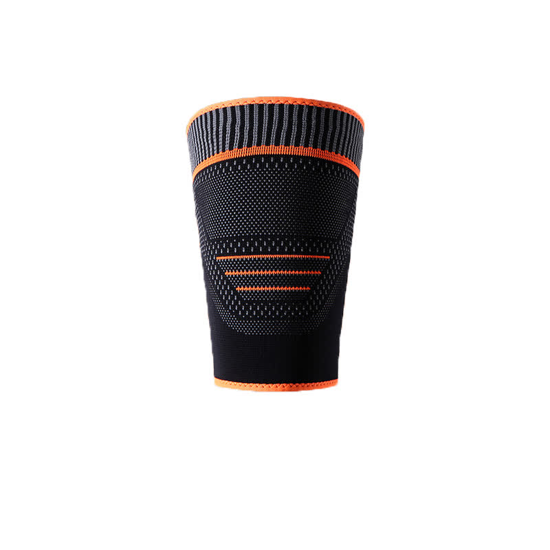 Elastische, gestrickte Sport-Kompressions-Oberschenkelmanschetten - Orange - XL - image 9