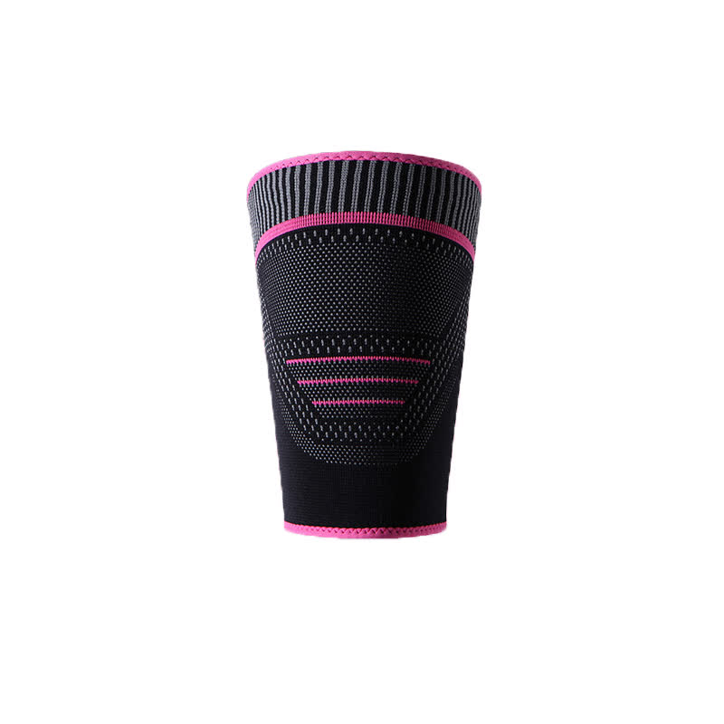 Elastische, gestrickte Sport-Kompressions-Oberschenkelmanschetten - Rosa - XL - image 10