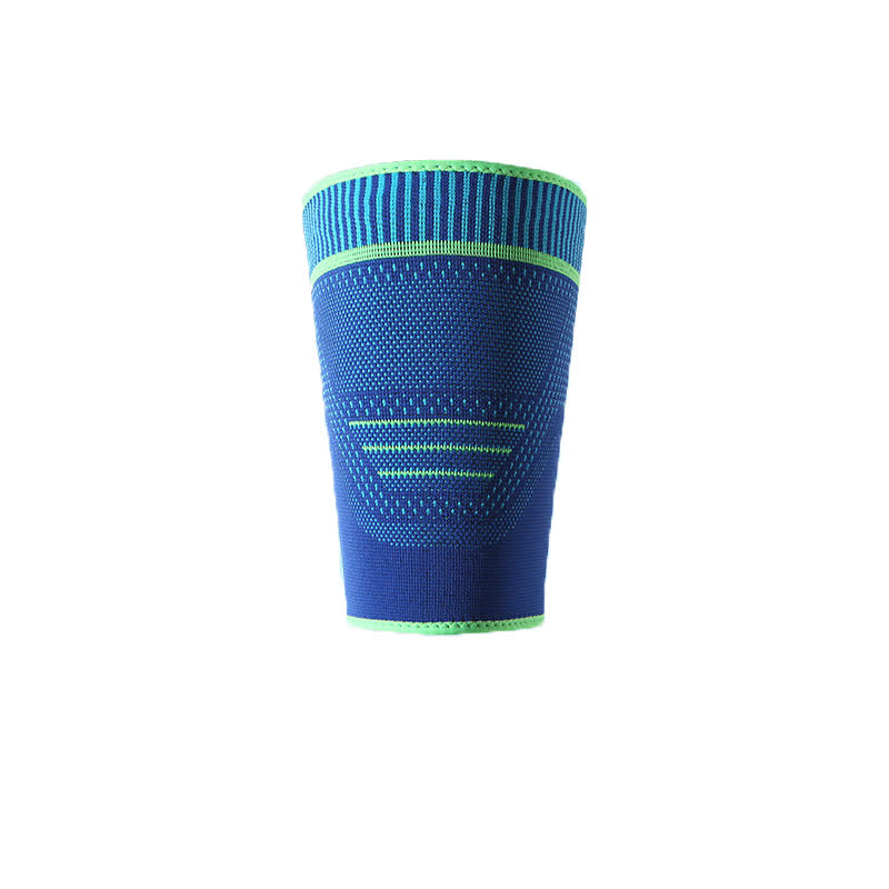 Elastische, gestrickte Sport-Kompressions-Oberschenkelmanschetten - Blau - XL - image 8