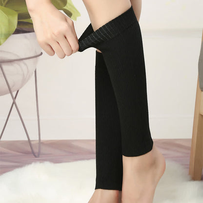 Wadenstulpen aus Baumwolle, einfarbig, hochelastisch (2 Paar) - image 2