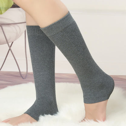 Wadenstulpen aus Baumwolle, einfarbig, hochelastisch (2 Paar) - image 4