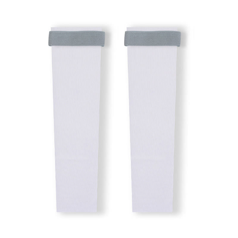 Leichte, nahtlose Beinlinge mit Riemen - Hellblau - XL - image 8
