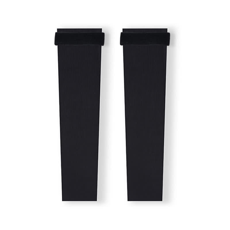 Leichte, nahtlose Beinlinge mit Riemen - Schwarz - XL - image 11