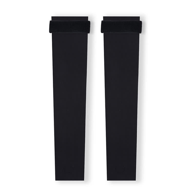 Leichte, nahtlose Beinlinge mit Steg und Riemen - Schwarz - XL - image 8
