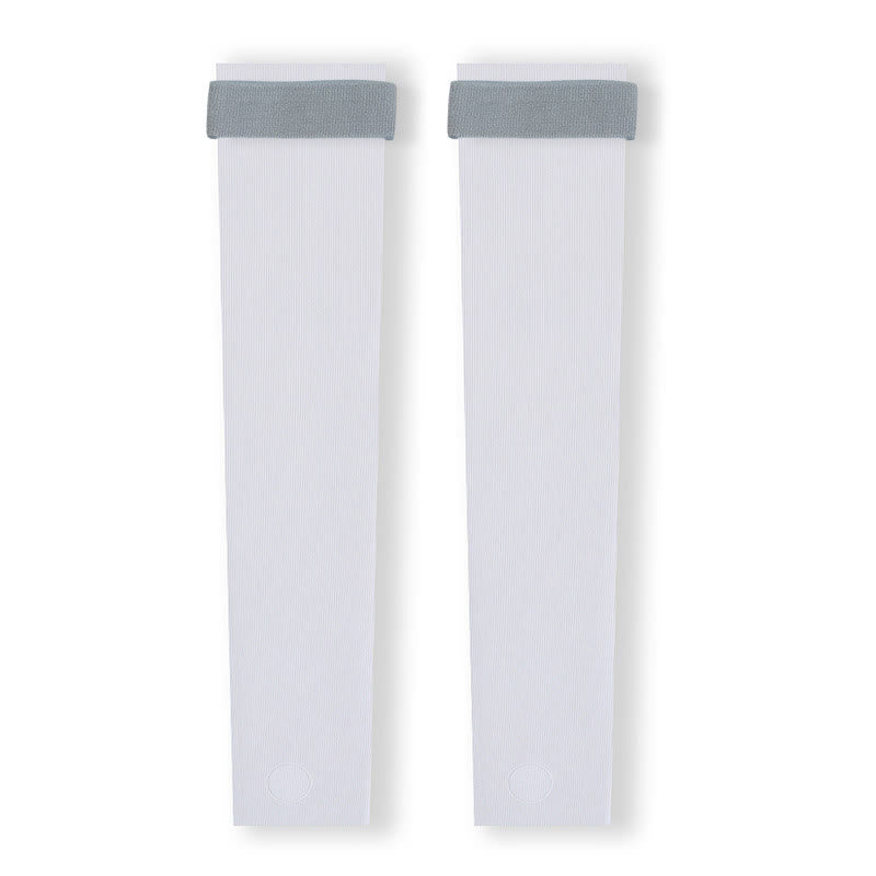 Leichte, nahtlose Beinlinge mit Steg und Riemen - Hellblau - XL - image 4