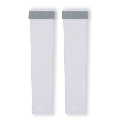 Leichte, nahtlose Beinlinge mit Steg und Riemen - Hellblau - XL - image 4