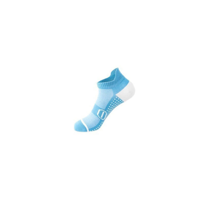 Sport-Knöchelkompressionssocken aus Baumwolle mit Grafikdruck (6 Paar) - Blau - EU39-44 (US6-10) - image 3