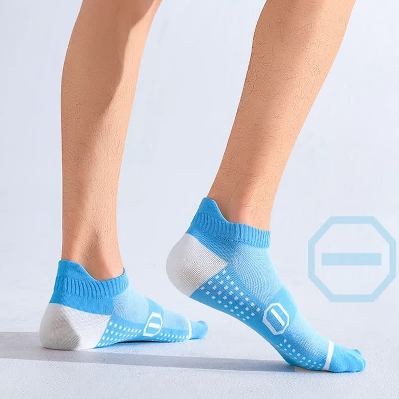 Sport-Knöchelkompressionssocken aus Baumwolle mit Grafikdruck (6 Paar)