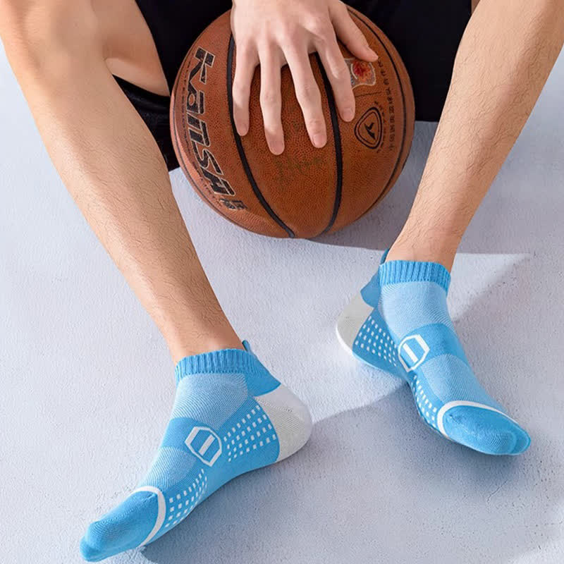 Sport-Knöchelkompressionssocken aus Baumwolle mit Grafikdruck (6 Paar)