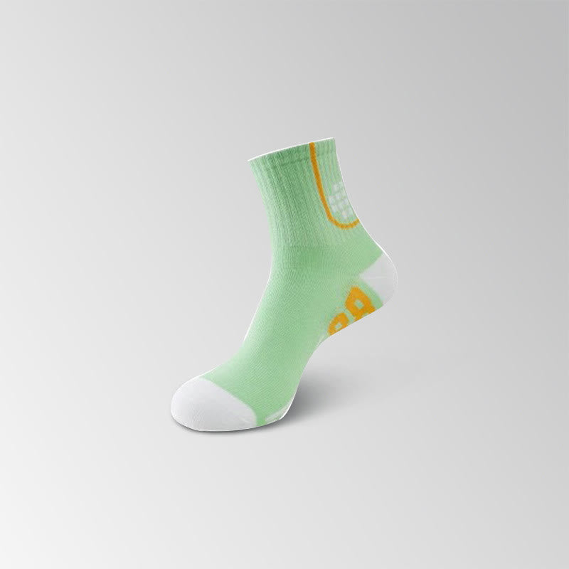 Knöchelkompressionssocken mit Zahlengrafik-Aufdruck (8 Paar)