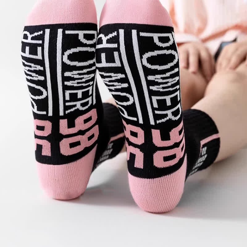 Knöchelkompressionssocken mit Zahlengrafik-Aufdruck (8 Paar)