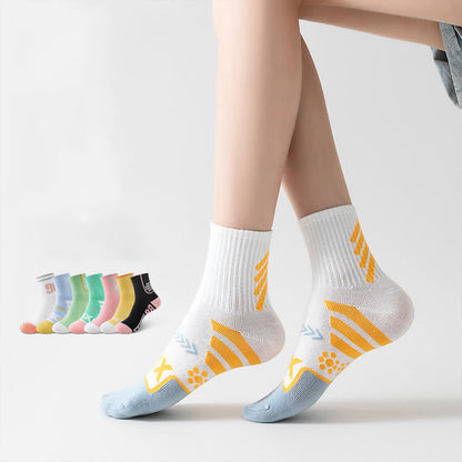 Knöchelkompressionssocken mit Zahlengrafik-Aufdruck (8 Paar)