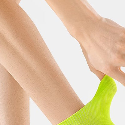 Schnelltrocknende, dünne Lauf-Kompressionssocken mit Knöchelschutz (5 Paar)