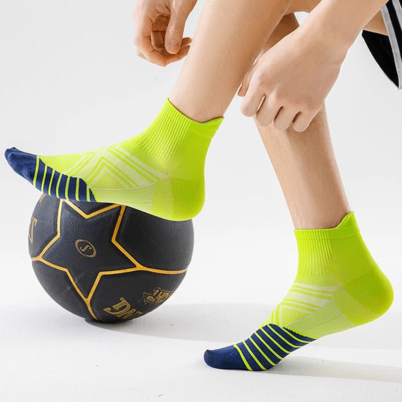 Schnelltrocknende, dünne Lauf-Kompressionssocken mit Knöchelschutz (5 Paar)