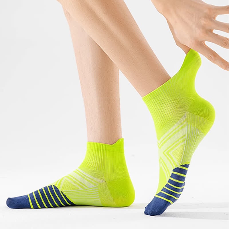 Schnelltrocknende, dünne Lauf-Kompressionssocken mit Knöchelschutz (5 Paar)