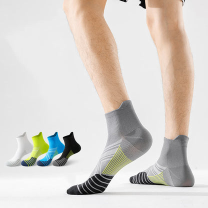 Schnelltrocknende, dünne Lauf-Kompressionssocken mit Knöchelschutz (5 Paar)