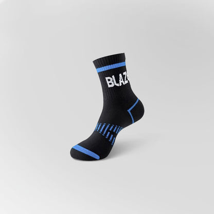 Sport-Kompressionssocken mit Buchstabendruck (5 Paar)