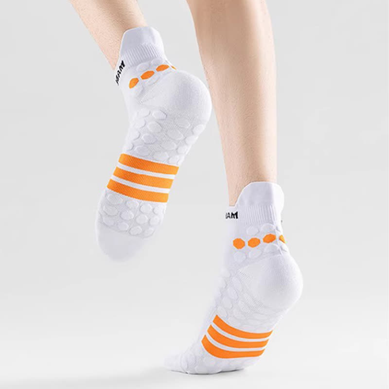 Rutschfeste Sport-Knöchelkompressionssocken aus Baumwolle (4 Paar)