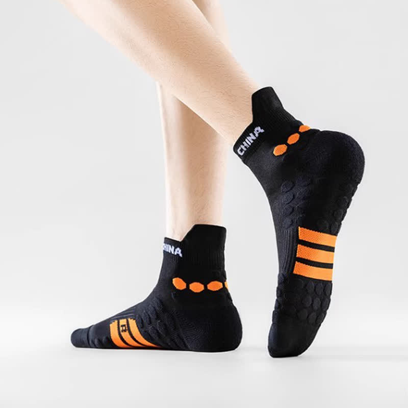 Rutschfeste Sport-Knöchelkompressionssocken aus Baumwolle (4 Paar)