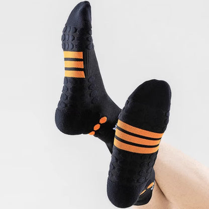 Rutschfeste Sport-Knöchelkompressionssocken aus Baumwolle (4 Paar)