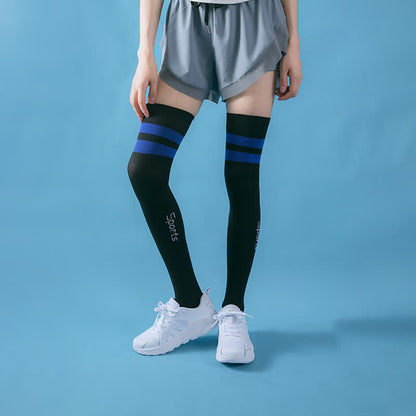 Fitness-Kompressionsstrümpfe (2 Paar) - Schwarz&Blau - EU36-42 (US3-8,5) - image 4