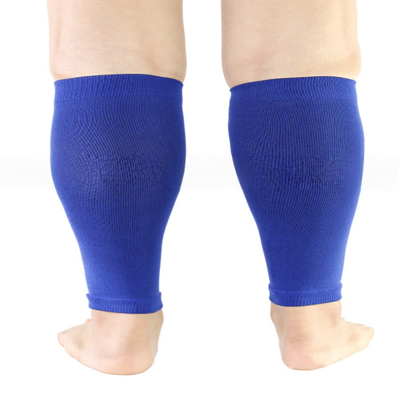 Wadenkompressionsstrümpfe in Übergröße, einfarbig - Blau - 5XL - image 4
