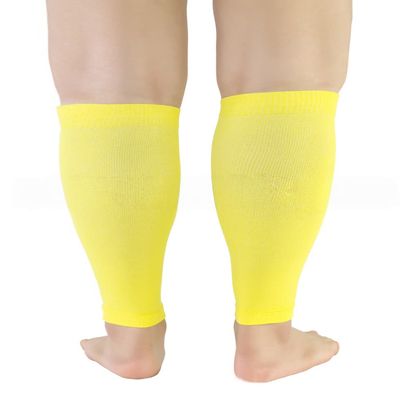 Wadenkompressionsstrümpfe in Übergröße, einfarbig - Gelb - 5XL - image 8